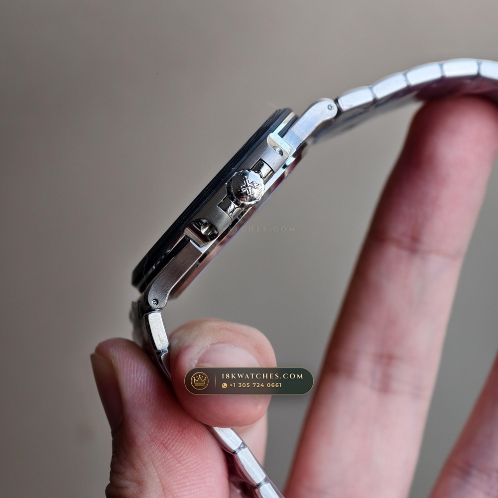Patek Philippe Nautilus 40mm Openworked Carbon Edition Openworked Skeleton Dial Ref. 5711/1A-010 — Studio Gallery Plate IX in Forged Carbon TPT & Titanium (115.2g Verified Mass, Patek Philippe Cal. 26-330 S C / Cal. 324 S C - 21K Gold Rotor)