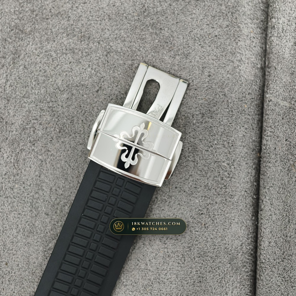 Patek Philippe Aquanaut Extra-Large Self-Winding Custom SW Dial Ref. 5167A — Studio Gallery Plate VIII in 904L Stainless Steel Custom Architecture (79.5g Verified Mass, Patek Philippe Cal. 324 S C - 21K Gold Rotor)
