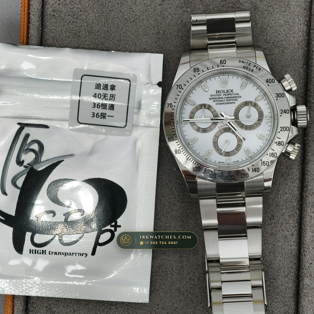 Rolex Cosmograph Daytona Ref. 116520 — Studio Gallery Plate VIII in 904L Stainless Steel Custom Architecture (143.3g Verified Mass, Rolex Manufacture Cal. 4130 - 72h Power Reserve)