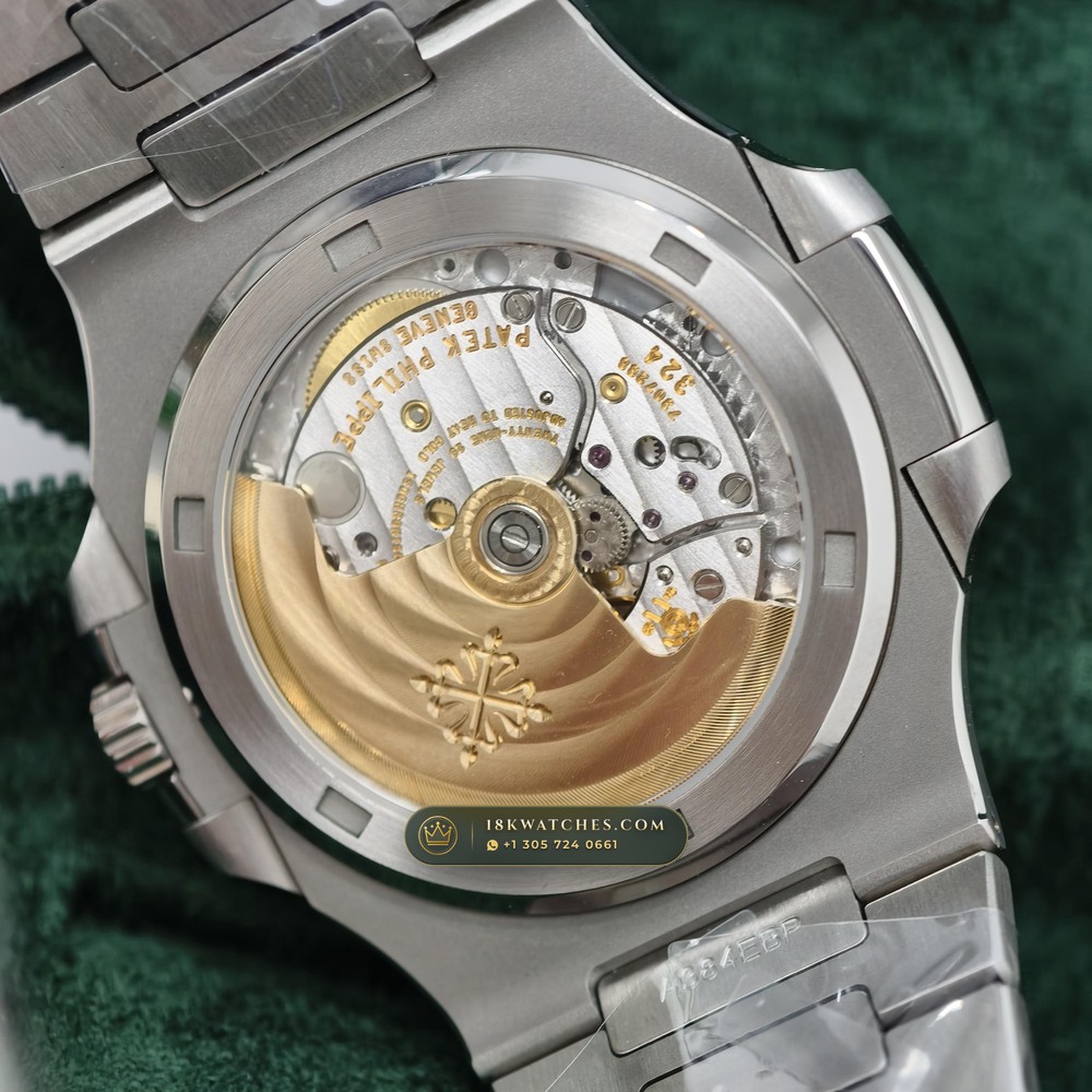 Patek Philippe Nautilus Self-Winding Custom SW Dial Free-Sprung Calibre Ref. 5711/1A-011 — Studio Gallery Plate V in 904L Stainless Steel Custom Architecture (115.4g Verified Mass, Patek Philippe Cal. 26-330 S C / Cal. 324 S C - 21K Gold Rotor)