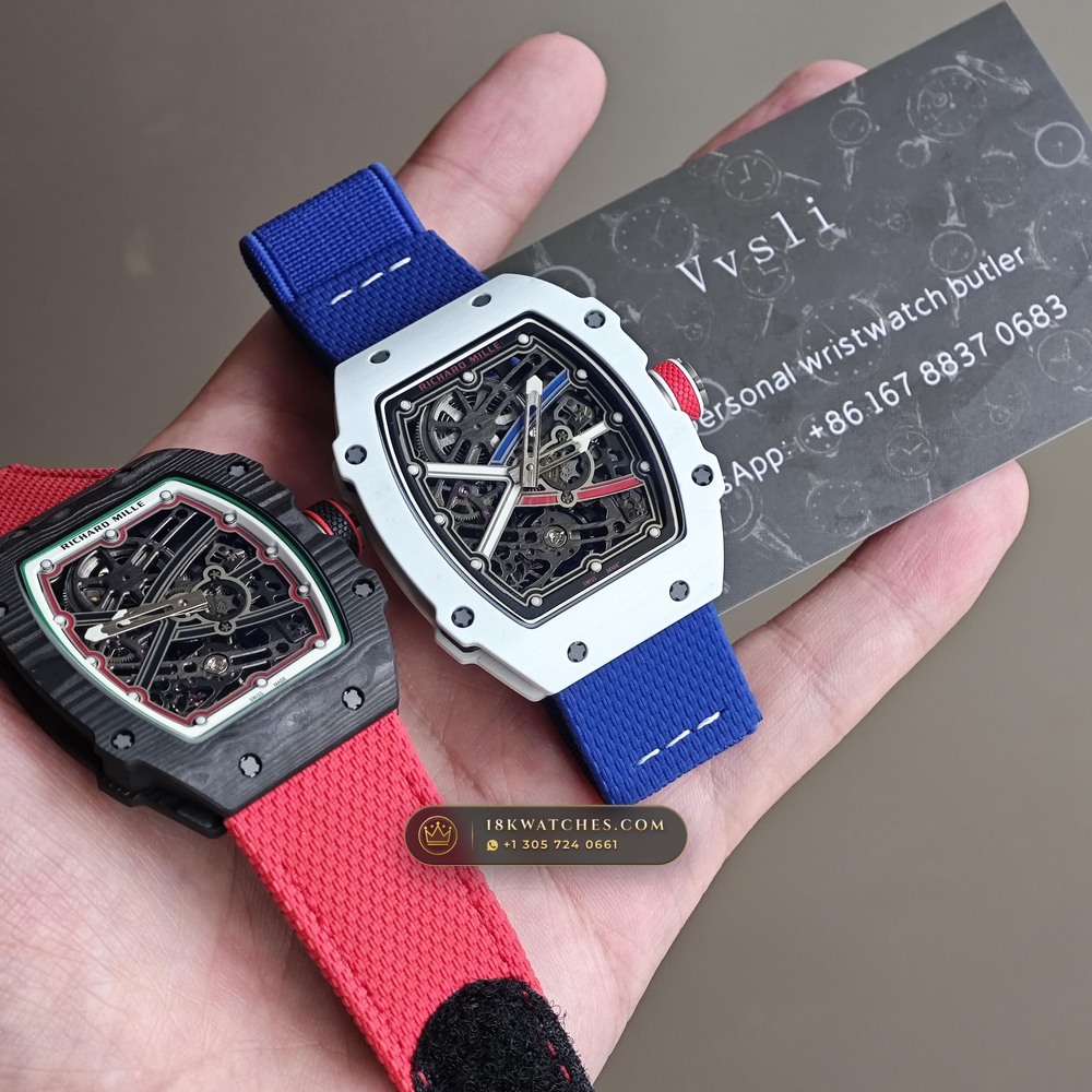 Richard Mille RM 67-02 Automatic Extra-Flat Italy Limited Edition 5-Axis CNC Case — Studio Gallery Plate X in Carbon TPT & Grade 5 Titanium (33.2g Verified Mass, Richard Mille Cal. CRMA7 Skeletonized Titanium)