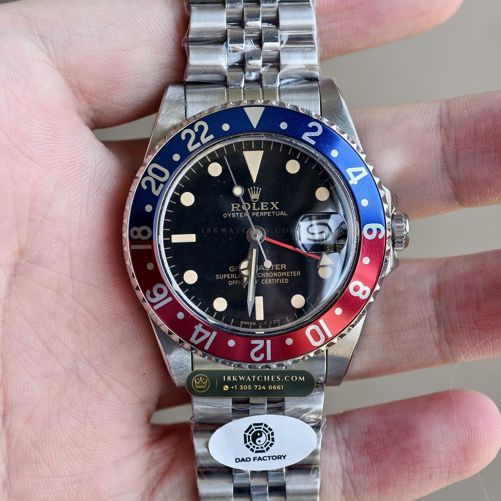 Rolex GMT-Master Vintage Pepsi Red & Blue Cerachrom Ref. 1675