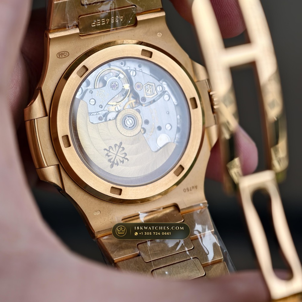 Patek Philippe Nautilus Self-Winding 18K Rose Gold Ref. 5711/1R-001 — Studio Gallery Plate VI in 18K Rose Gold Au750 (186.3g Verified Mass, Patek Philippe Cal. 26-330 S C / Cal. 324 S C - 21K Gold Rotor)