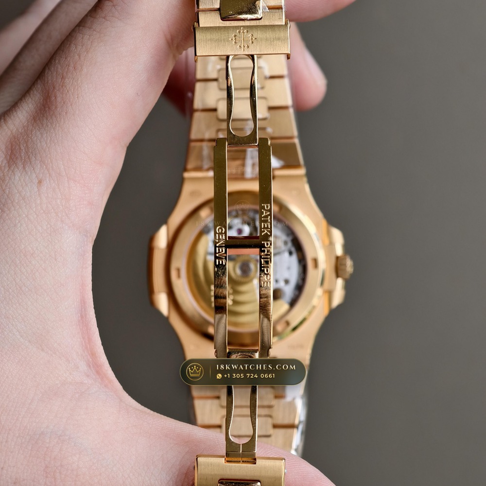 Patek Philippe Nautilus Self-Winding 18K Rose Gold Ref. 5711/1R-001 — Studio Gallery Plate VIII in 18K Rose Gold Au750 (186.3g Verified Mass, Patek Philippe Cal. 26-330 S C / Cal. 324 S C - 21K Gold Rotor)