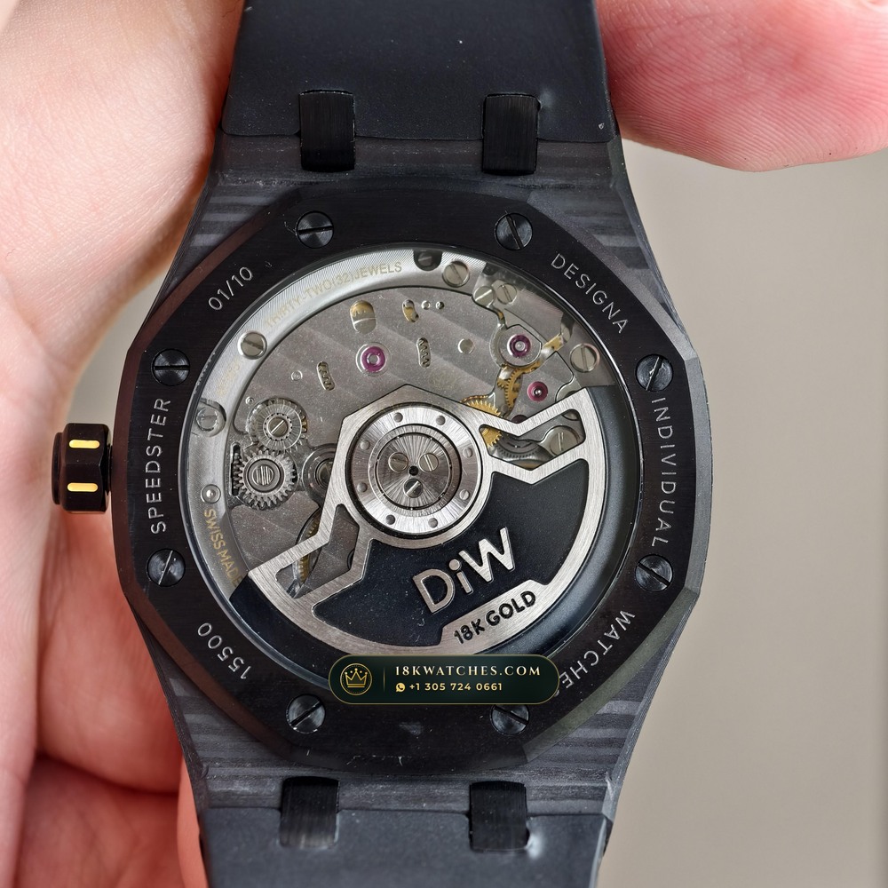 Audemars Piguet Royal Oak Selfwinding 41mm DiW Carbon Voidline Edition Ref. 15500 — Studio Gallery Plate VI in Forged Carbon TPT & Titanium (65.1g Verified Mass, Audemars Piguet Cal. 4302 - 70h Power Reserve)
