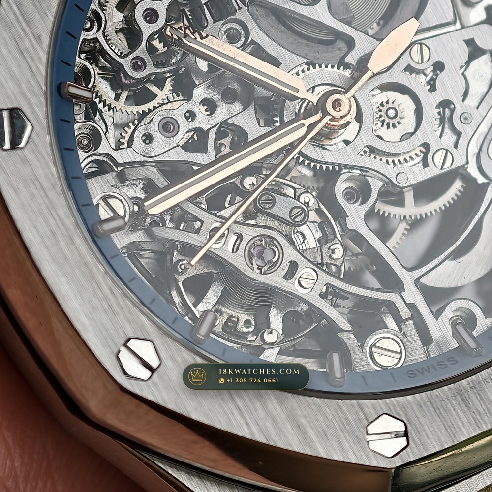 Audemars Piguet Royal Oak Double Balance Wheel Openworked 37mm 18K White Gold Ref. 15467BC.OO.1256BC.01 — Studio Gallery Plate XII in 18K White Gold Au750 (184.3g Verified Mass, Audemars Piguet Cal. 3132 Dual-Balance Openworked)