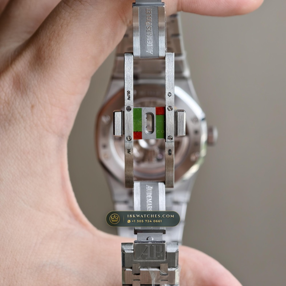 Audemars Piguet Royal Oak Double Balance Wheel Openworked 37mm 18K White Gold Ref. 15467BC.OO.1256BC.01 — Studio Gallery Plate IX in 18K White Gold Au750 (184.3g Verified Mass, Audemars Piguet Cal. 3132 Dual-Balance Openworked)