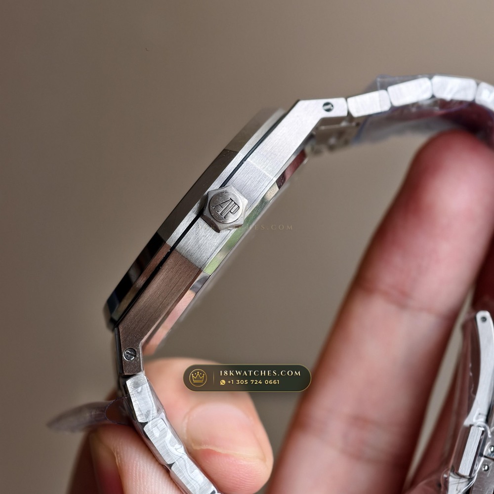 Audemars Piguet Royal Oak Double Balance Wheel Openworked 41mm Free-Sprung Calibre 5-Axis CNC Case Ref. 15407ST.OO.1220ST.01 — Studio Gallery Plate V in 904L Stainless Steel Custom Architecture (162.1g Verified Mass, Audemars Piguet Cal. 3132 Dual-Balance Openworked)