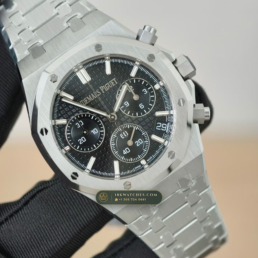 Audemars Piguet Royal Oak Selfwinding Chronograph 41mm Free-Sprung Calibre Ref. 26240ST — Studio Gallery Plate IV in 904L Stainless Steel Custom Architecture (180.3g Verified Mass, Audemars Piguet Cal. 4401 Flyback Chronograph)