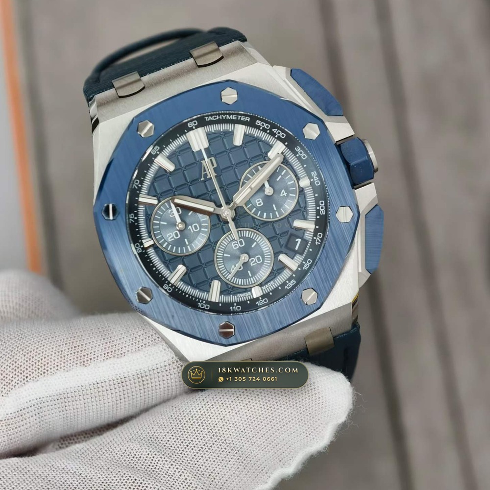 Audemars Piguet Royal Oak Offshore Selfwinding Chronograph 43mm Ref. 26420SO.OO.A029VE.01 — Studio Gallery Plate II in 904L Stainless Steel Custom Architecture (174.4g Verified Mass, Audemars Piguet Cal. 4401 Flyback Chronograph)