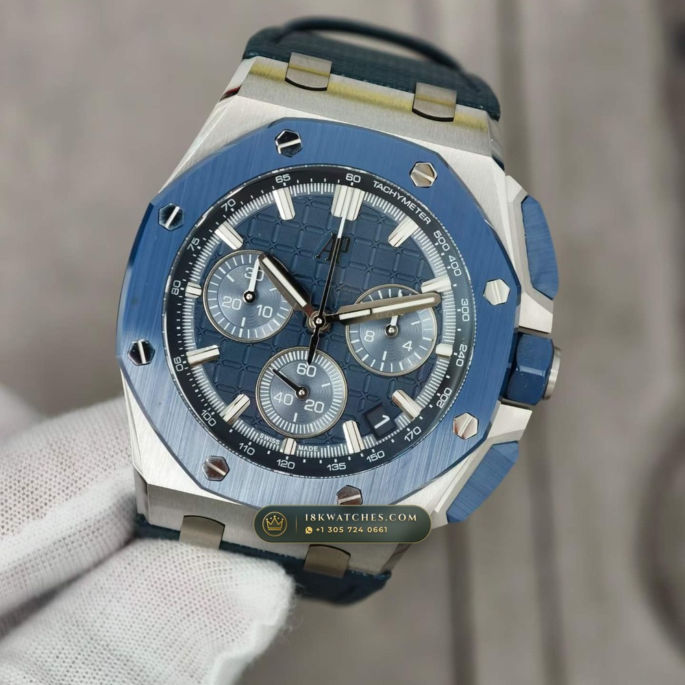 Audemars Piguet Royal Oak Offshore Selfwinding Chronograph 43mm Ref. 26420SO.OO.A029VE.01 — Studio Gallery Plate III in 904L Stainless Steel Custom Architecture (174.4g Verified Mass, Audemars Piguet Cal. 4401 Flyback Chronograph)