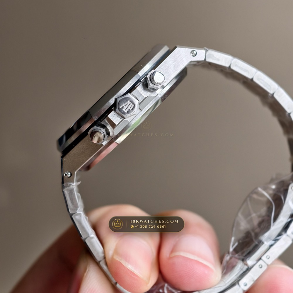 Audemars Piguet Royal Oak Selfwinding Chronograph 38mm Ref. 26315ST — Studio Gallery Plate V in 904L Stainless Steel Custom Architecture (146.2g Verified Mass, Audemars Piguet Cal. 2385 Column-Wheel Chronograph)