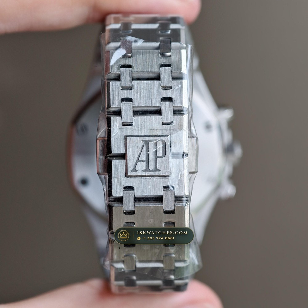 Audemars Piguet Royal Oak Selfwinding Chronograph 38mm Ref. 26315ST — Studio Gallery Plate VII in 904L Stainless Steel Custom Architecture (146.2g Verified Mass, Audemars Piguet Cal. 2385 Column-Wheel Chronograph)