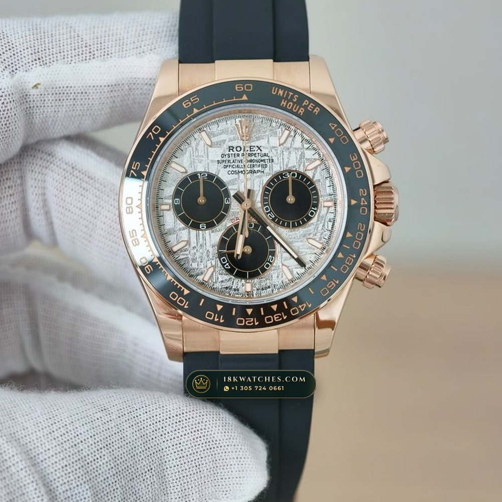 Rolex Cosmograph Daytona Gibeon Meteorite Dial & Oysterflex 18K Everose Gold Ref. 126515LN