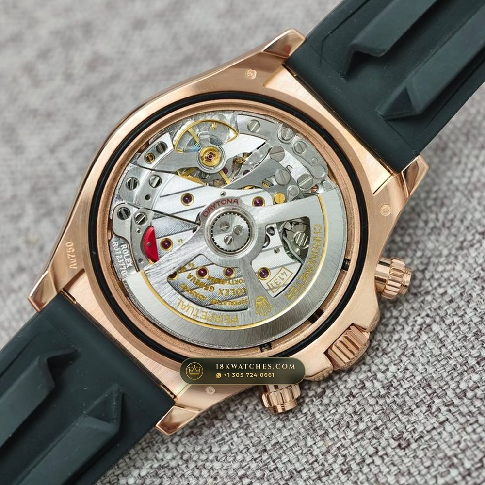 Rolex Cosmograph Daytona Gibeon Meteorite Dial & Oysterflex 18K Everose Gold Ref. 126515LN — Studio Gallery Plate VI in 18K Rose Gold Au750 (160.8g Verified Mass, Rolex Manufacture Cal. 4131 - 72h Power Reserve)