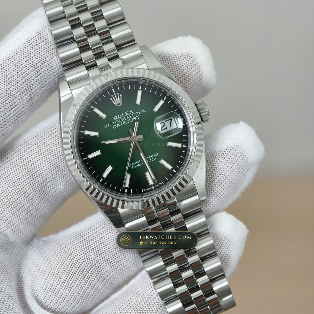Rolex Datejust 36 Ref. 126234 — Studio Gallery Plate II in 904L Stainless Steel Custom Architecture (120.2g Verified Mass, Rolex Manufacture Cal. 3235 - 70h Power Reserve)