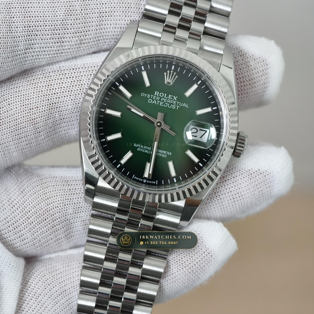 Rolex Datejust 36 Ref. 126234 — Studio Gallery Plate III in 904L Stainless Steel Custom Architecture (120.2g Verified Mass, Rolex Manufacture Cal. 3235 - 70h Power Reserve)