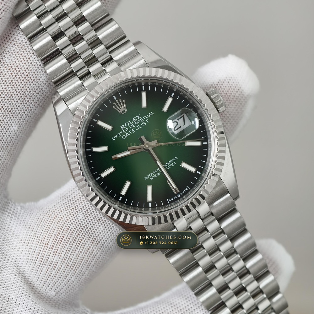 Rolex Datejust 36 Ref. 126234 — Studio Gallery Plate IV in 904L Stainless Steel Custom Architecture (120.2g Verified Mass, Rolex Manufacture Cal. 3235 - 70h Power Reserve)