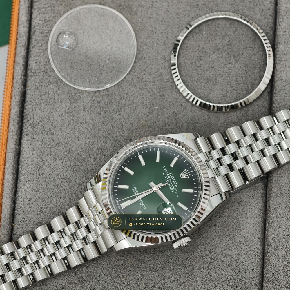 Rolex Datejust 36 Ref. 126234 — Studio Gallery Plate IX in 904L Stainless Steel Custom Architecture (120.2g Verified Mass, Rolex Manufacture Cal. 3235 - 70h Power Reserve)