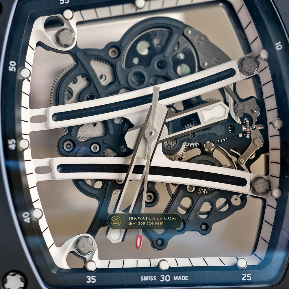 Richard Mille RM 61-01 Yohan Blake Asymmetric 5-Axis CNC Case — Studio Gallery Plate VI in Carbon TPT & Grade 5 Titanium (55.1g Verified Mass, Richard Mille Cal. RMUL2 Free-Sprung Skeleton)