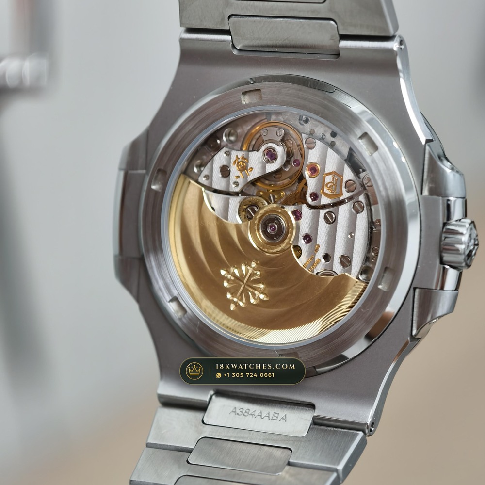 Patek Philippe Nautilus Self-Winding Diamond-Set Bezel Ref. 5711/1300A-001 — Studio Gallery Plate VIII in 904L Stainless Steel Custom Architecture (118.2g Verified Mass, Patek Philippe Cal. 26-330 S C / Cal. 324 S C - 21K Gold Rotor)