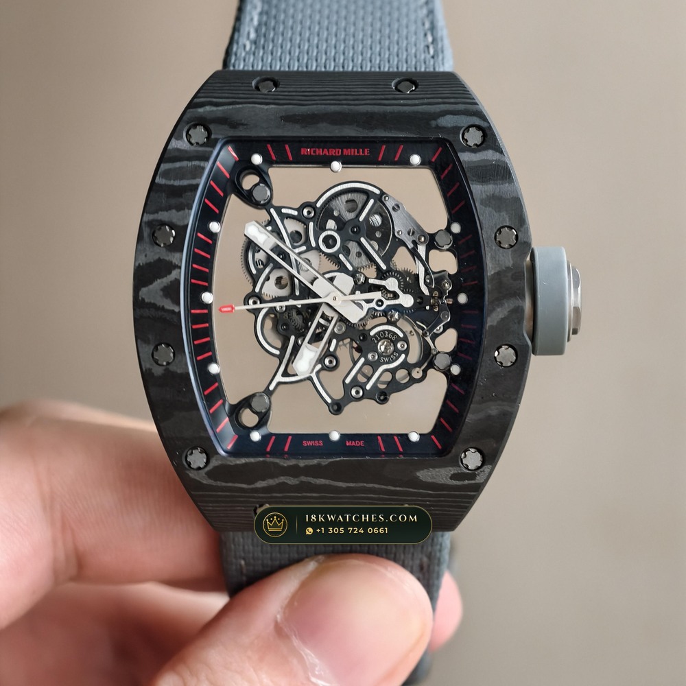 Richard Mille RM 055 Bubba Watson Manual Winding Dark Legend Carbon TPT