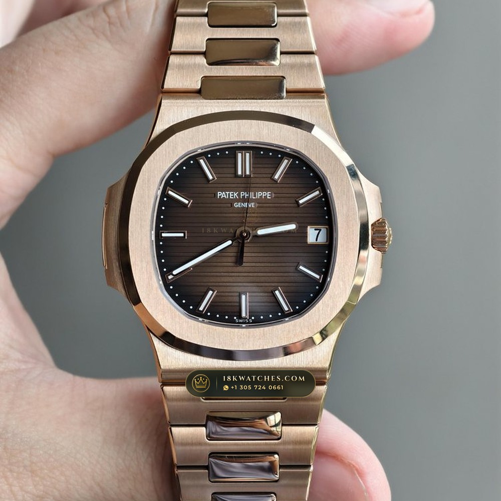 Patek Philippe Nautilus 40mm Graduated Chocolate Brown Dial 18K Rose Gold Ref. 5711/1R-001