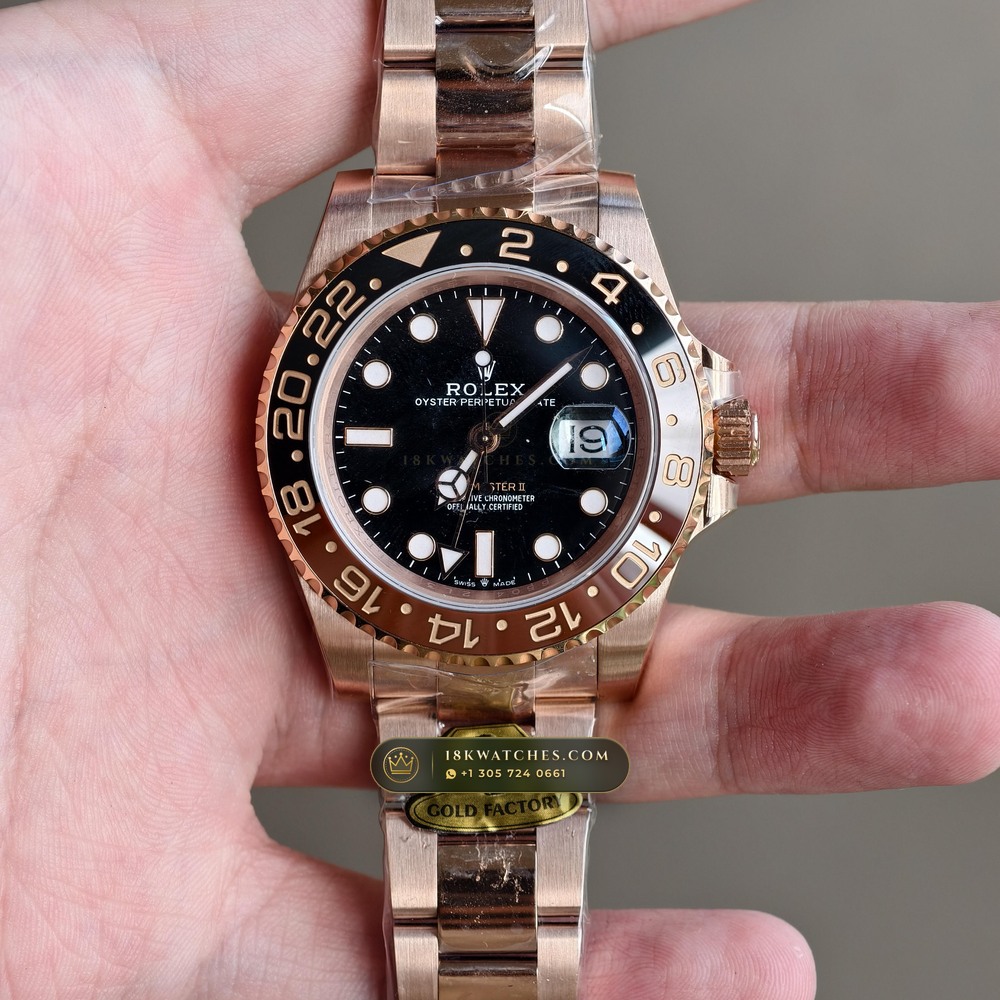 Rolex GMT-Master II 18K Everose Gold Ref. 126715CHNR