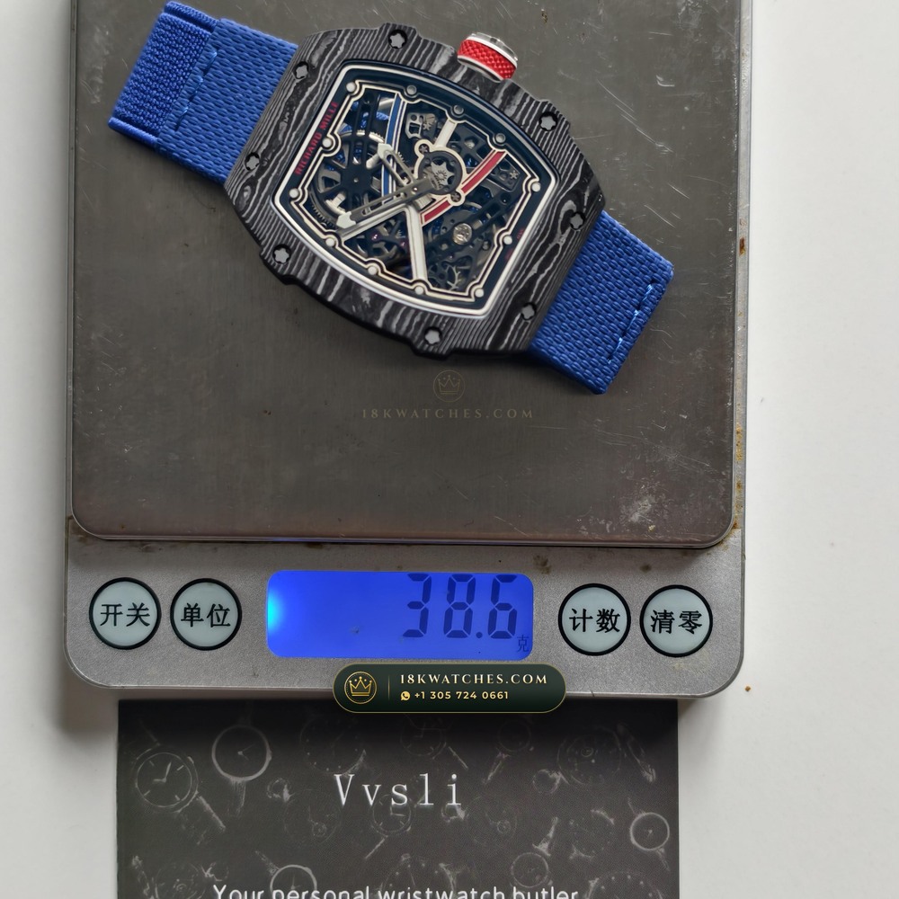 Richard Mille RM 67-02 Automatic Extra-Flat Sebastien Ogier Carbon TPT Free-Sprung Calibre 5-Axis CNC Case — Studio Gallery Plate VII in Carbon TPT & Grade 5 Titanium (33.4g Verified Mass, Richard Mille Cal. CRMA7 Skeletonized Titanium)
