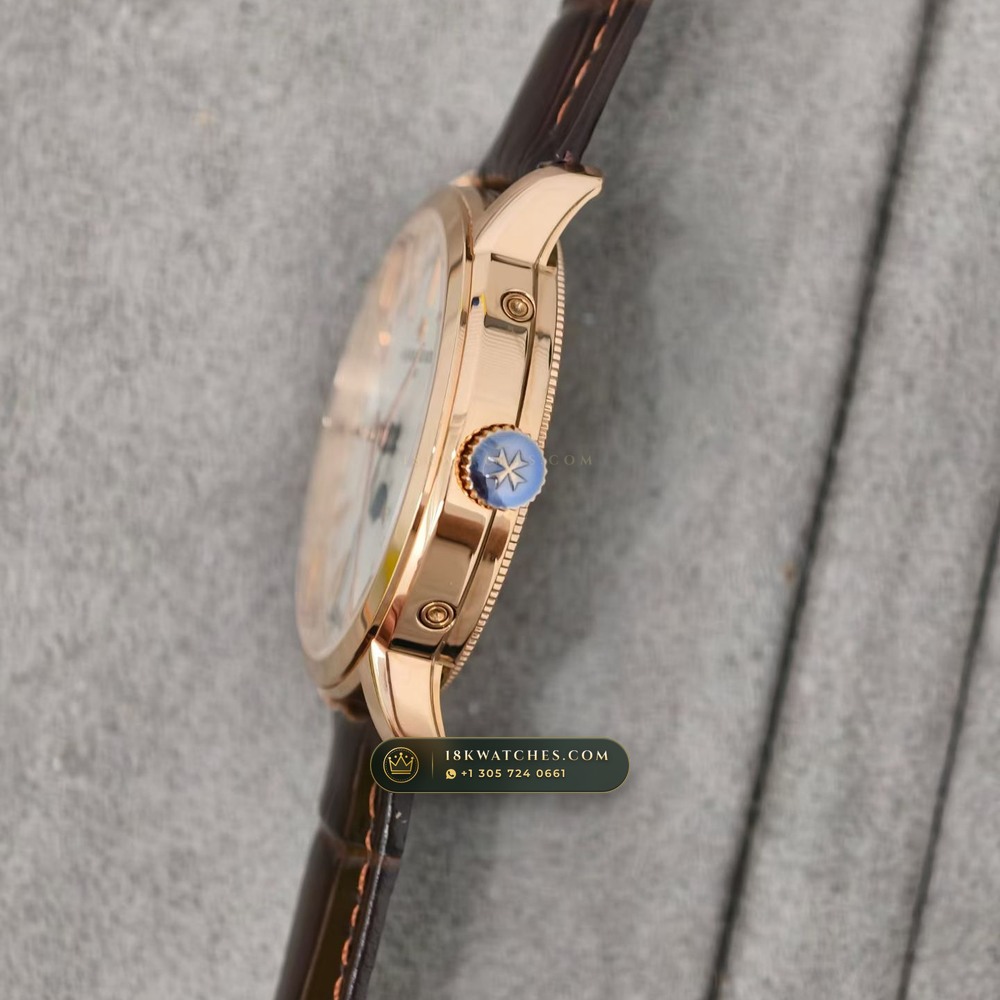 Vacheron Constantin Traditionnelle Complete Calendar Openface 18K Rose Gold Ref. 4010T/000R-B344 — Studio Gallery Plate IV in 18K Rose Gold Au750 (96.9g Verified Mass, Vacheron Constantin Cal. 2460 QCL/2 - Hallmark of Geneva)