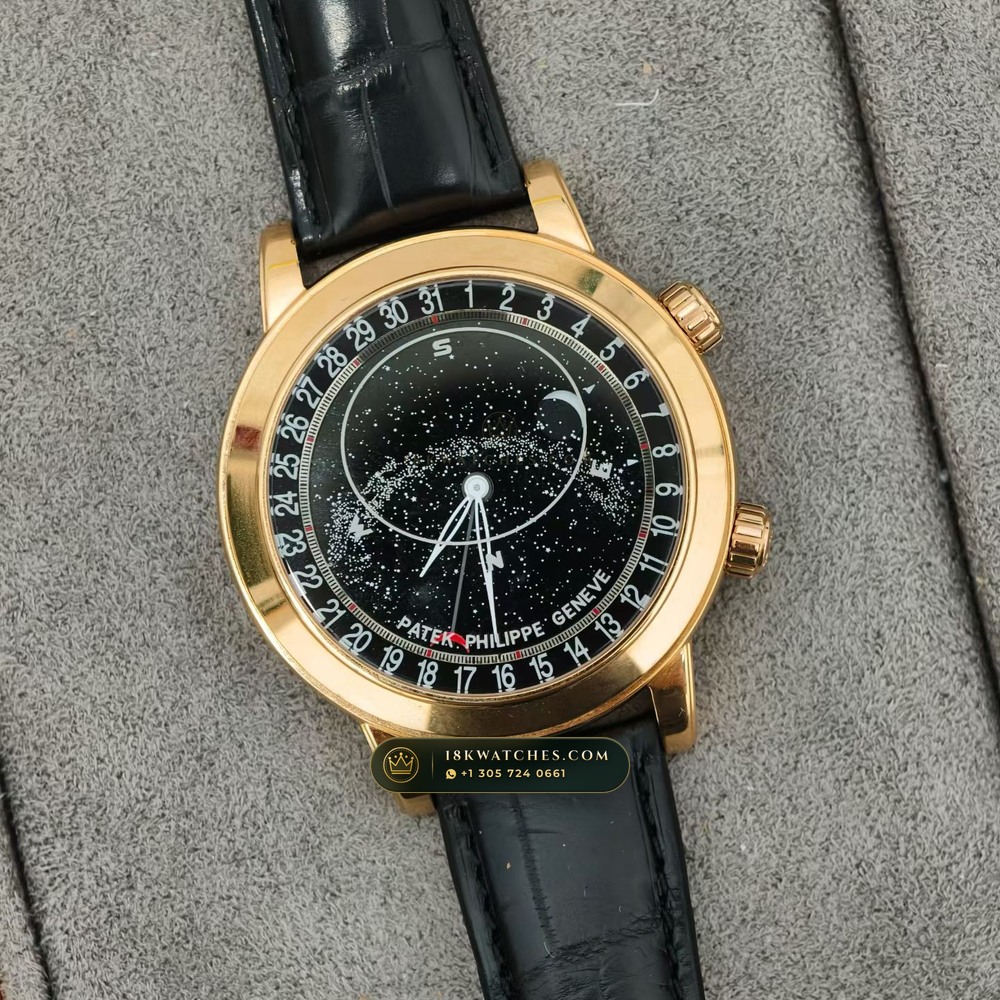 Patek Philippe Grand Complications Sky Moon Celestial 18K Rose Gold Ref. 6102R-001 — Studio Gallery Plate IV in 18K Rose Gold Au750 (128.0g Verified Mass, Patek Philippe Cal. 240 LU CL C - 22K Gold Micro-Rotor)