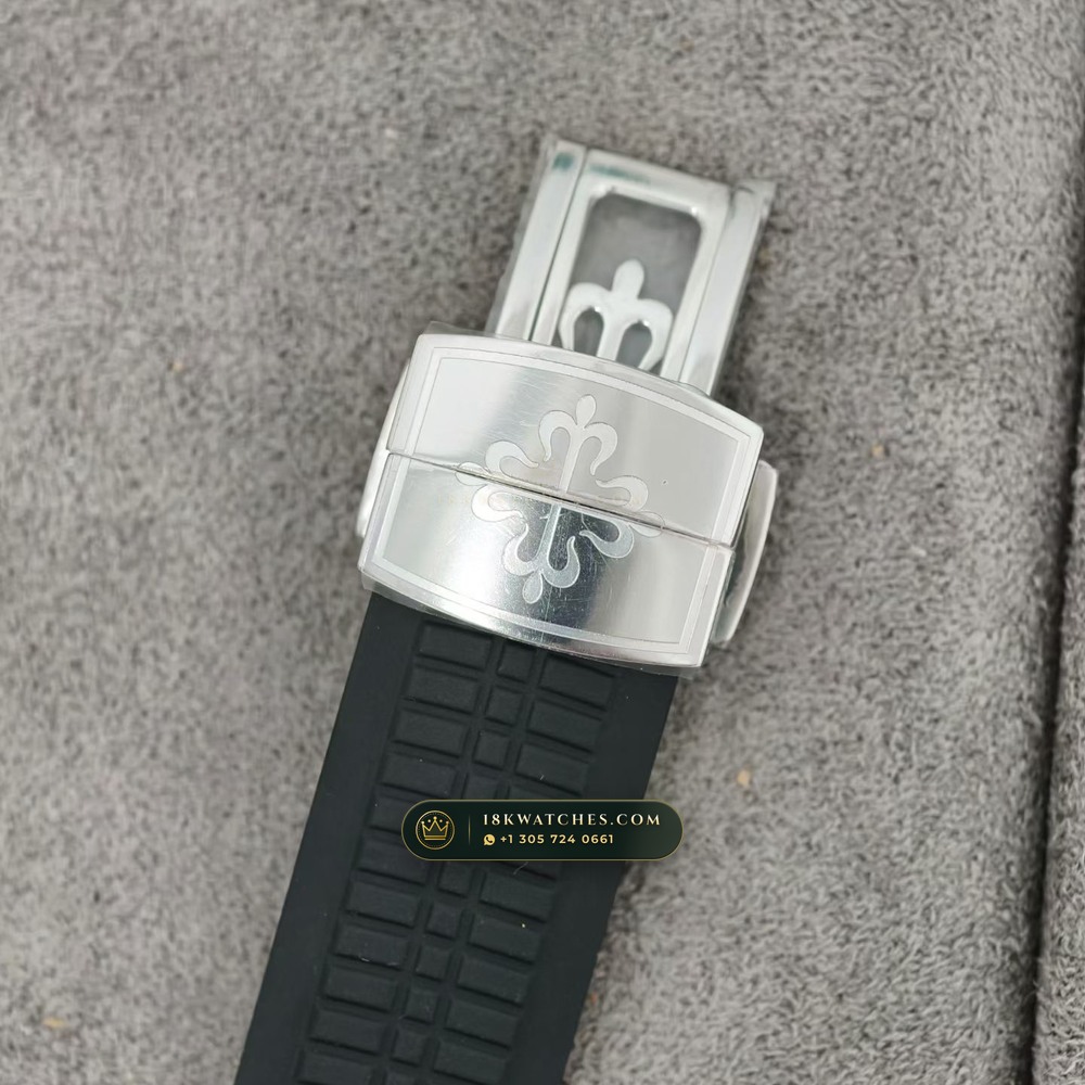 Patek Philippe Aquanaut Extra-Large Self-Winding Custom SW Dial 22K Gold Rotor Ref. 5167A — Studio Gallery Plate VI in 904L Stainless Steel Custom Architecture (79.1g Verified Mass, Patek Philippe Cal. 324 S C - 21K Gold Rotor)