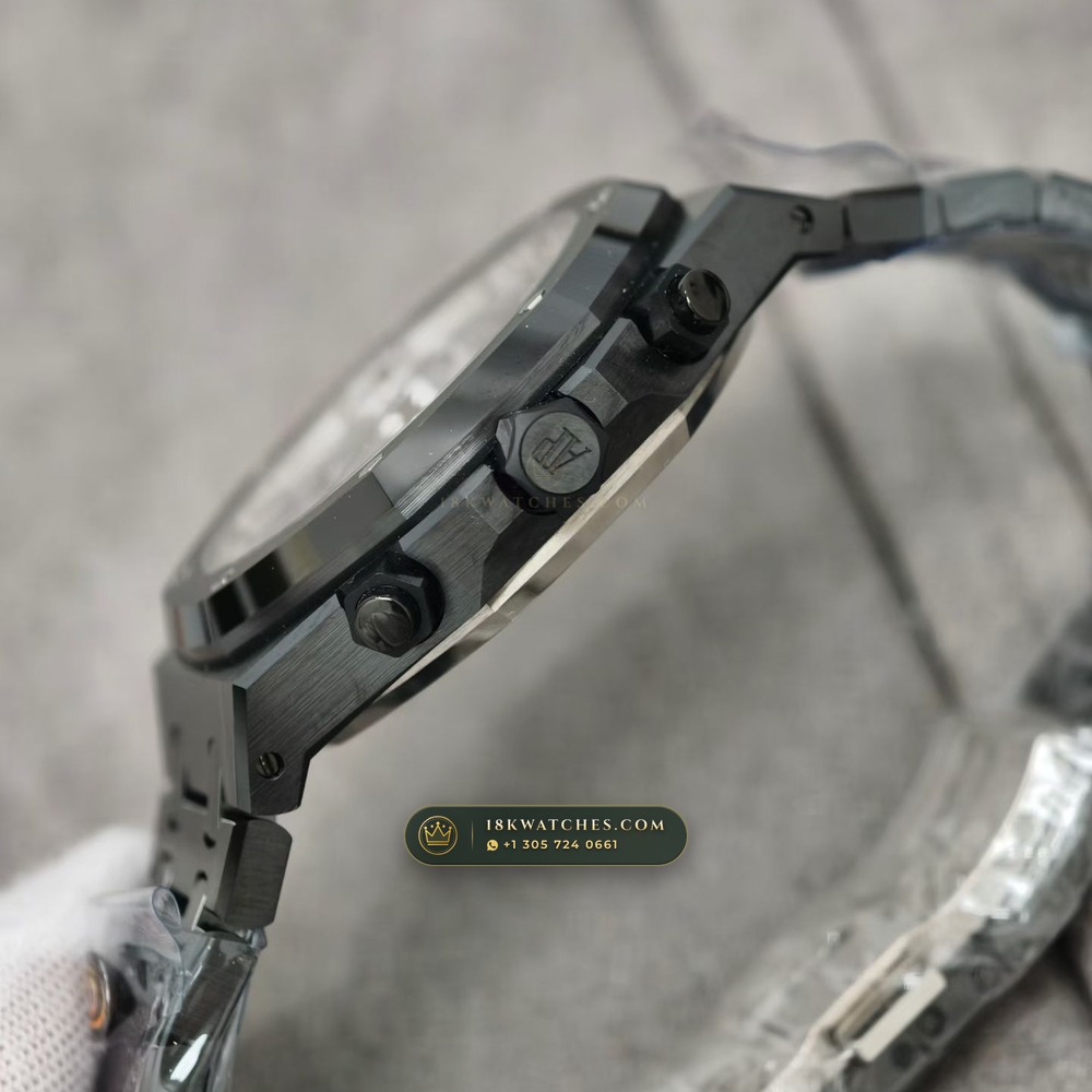 Audemars Piguet Royal Oak Selfwinding Chronograph 41mm Ref. 26240CE — Studio Gallery Plate V in High-Tech Ceramic & Titanium (149.3g Verified Mass, Audemars Piguet Cal. 4401 Flyback Chronograph)