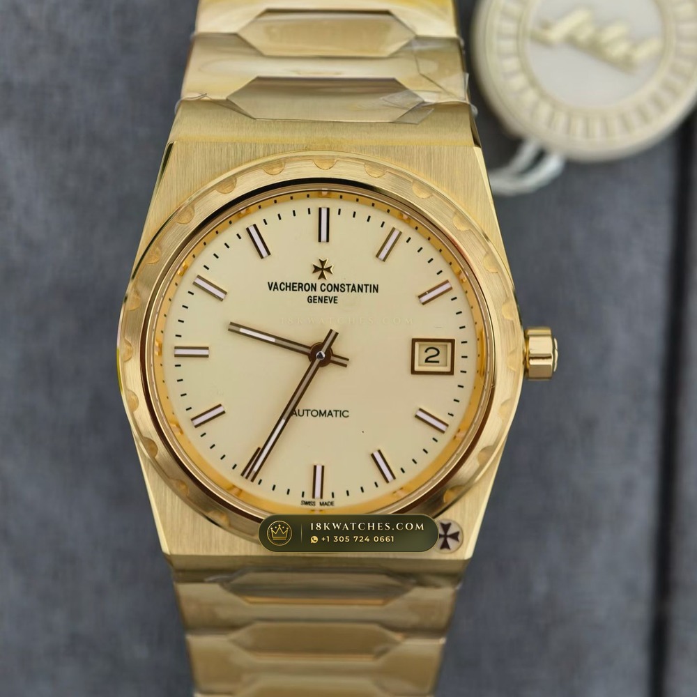 Vacheron Constantin Historiques 222 Jumbo 37mm 18K Yellow Gold Ref. 4200H/222J-B935 — Studio Gallery Plate II in 18K Yellow Gold Au750 (169.6g Verified Mass, Vacheron Constantin Cal. 2455/2 - 22K Gold Rotor)