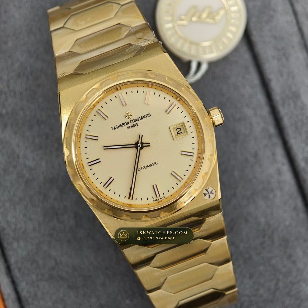 Vacheron Constantin Historiques 222 Jumbo 37mm 18K Yellow Gold Ref. 4200H/222J-B935 — Studio Gallery Plate IV in 18K Yellow Gold Au750 (169.6g Verified Mass, Vacheron Constantin Cal. 2455/2 - 22K Gold Rotor)