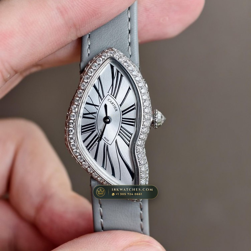 Cartier Crash de Cartier London Boutique Diamond Bezel 950 Platinum Ref. CRWHCH0006