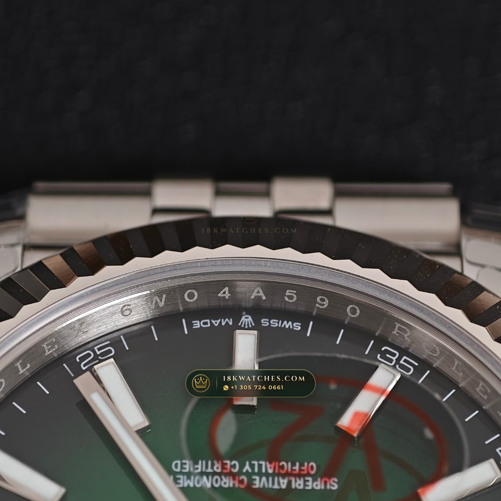Rolex Datejust 41 Graduated Green Ombre Sunray Dial Ref. 126334 — Studio Gallery Plate IX in 904L Stainless Steel Custom Architecture (136.7g Verified Mass, Rolex Manufacture Cal. 3235 - 70h Power Reserve)