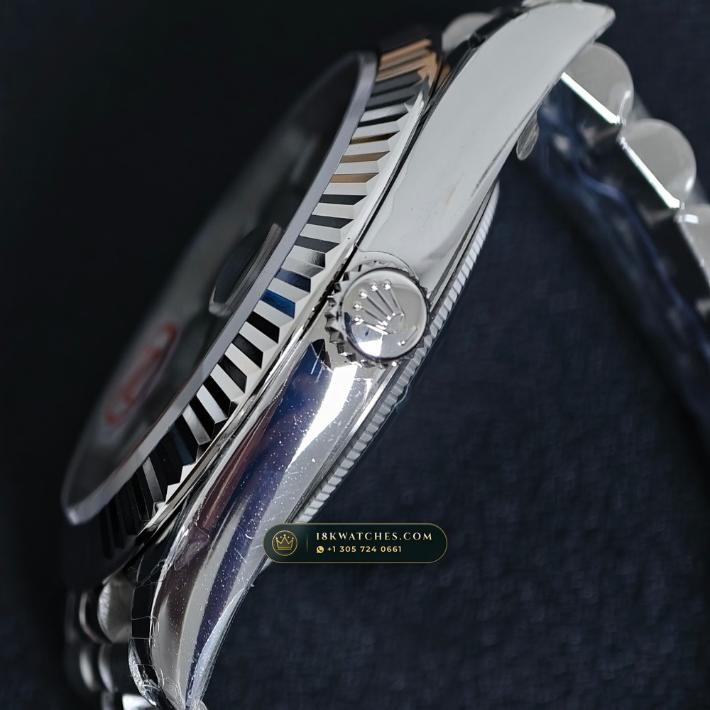 Rolex Datejust 41 Graduated Green Ombre Sunray Dial Ref. 126334 — Studio Gallery Plate V in 904L Stainless Steel Custom Architecture (136.7g Verified Mass, Rolex Manufacture Cal. 3235 - 70h Power Reserve)