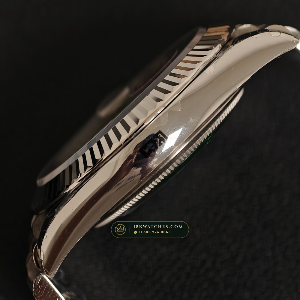 Rolex Datejust 41 Graduated Green Ombre Sunray Dial Ref. 126334 — Studio Gallery Plate VI in 904L Stainless Steel Custom Architecture (136.7g Verified Mass, Rolex Manufacture Cal. 3235 - 70h Power Reserve)