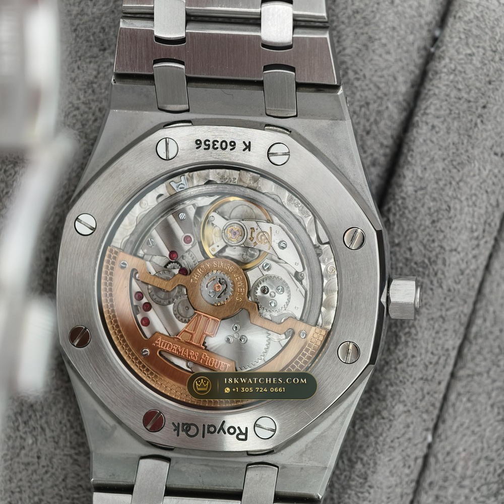 Audemars Piguet Royal Oak Jumbo Extra-Thin 39mm Custom Tapestry Dial Ref. 15202ST — Studio Gallery Plate VI in 904L Stainless Steel Custom Architecture (103.4g Verified Mass, Audemars Piguet Cal. 2121 Ultra-Thin)