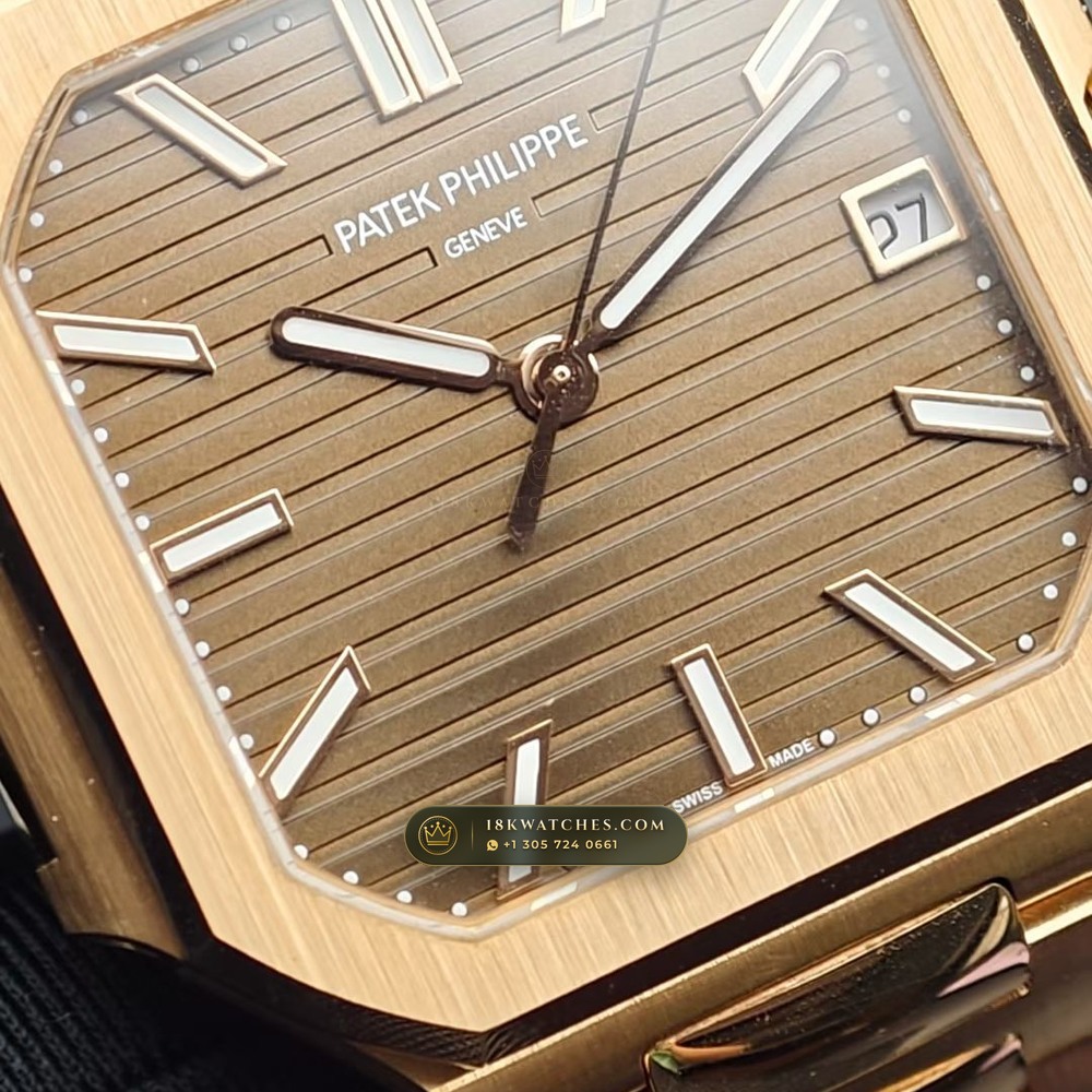 Patek Philippe Cubitus Self-Winding 18K Rose Gold Ref. 7128/1R-001 — Studio Gallery Plate III in 18K Rose Gold Au750 (188.0g Verified Mass, Patek Philippe Cal. 26-330 S C)