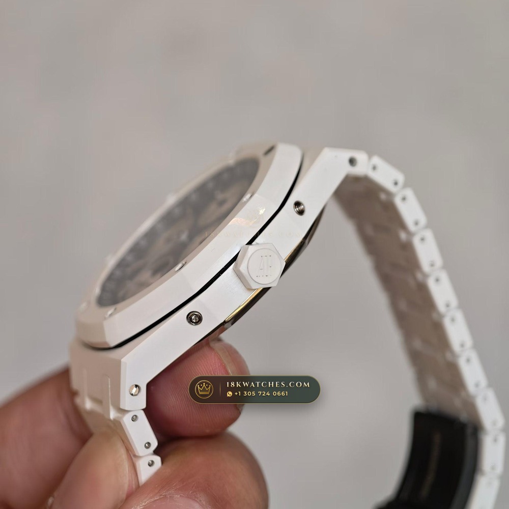 Audemars Piguet Royal Oak Perpetual Calendar 41mm Ref. 26579CB.00.1225CB.01 — Studio Gallery Plate IV in 904L Stainless Steel Custom Architecture (137.7g Verified Mass, Audemars Piguet Cal. 5134 Ultra-Thin Perpetual)