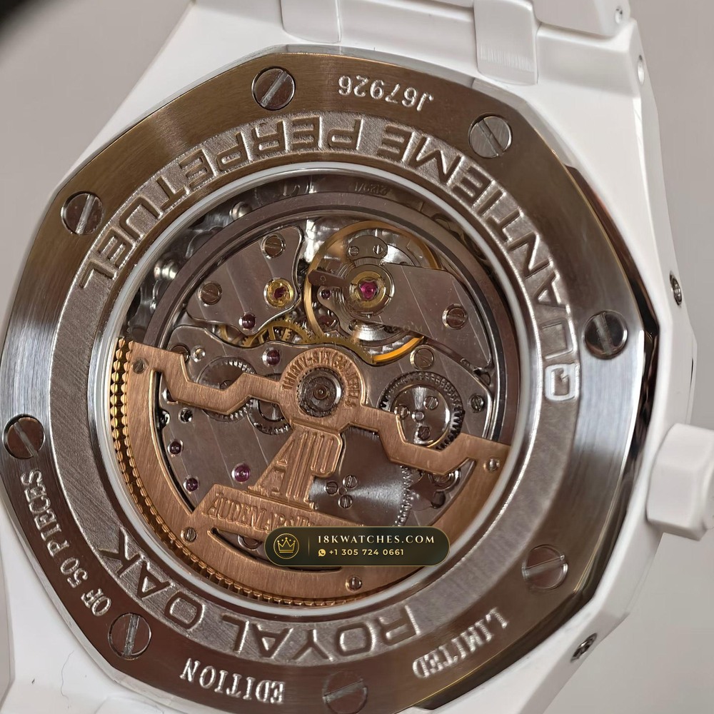Audemars Piguet Royal Oak Perpetual Calendar 41mm Ref. 26579CB.00.1225CB.01 — Studio Gallery Plate VIII in 904L Stainless Steel Custom Architecture (137.7g Verified Mass, Audemars Piguet Cal. 5134 Ultra-Thin Perpetual)