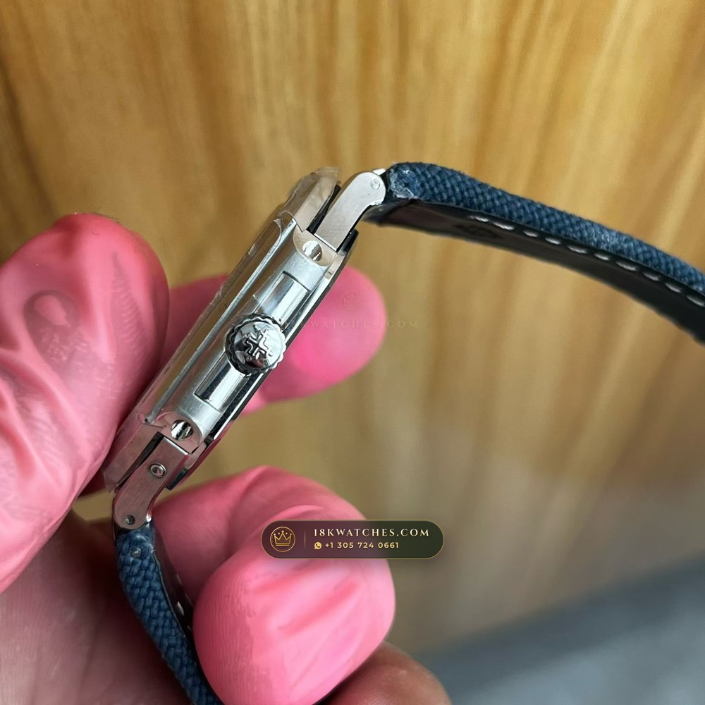 Patek Philippe Cubitus Grand Date Day and Moon Phases 950 Platinum Ref. 5822P-001 — Studio Gallery Plate II in 950 Platinum Pt950 (156.1g Verified Mass, Patek Philippe Cal. 240 PS CI J LU - 22K Gold Micro-Rotor)