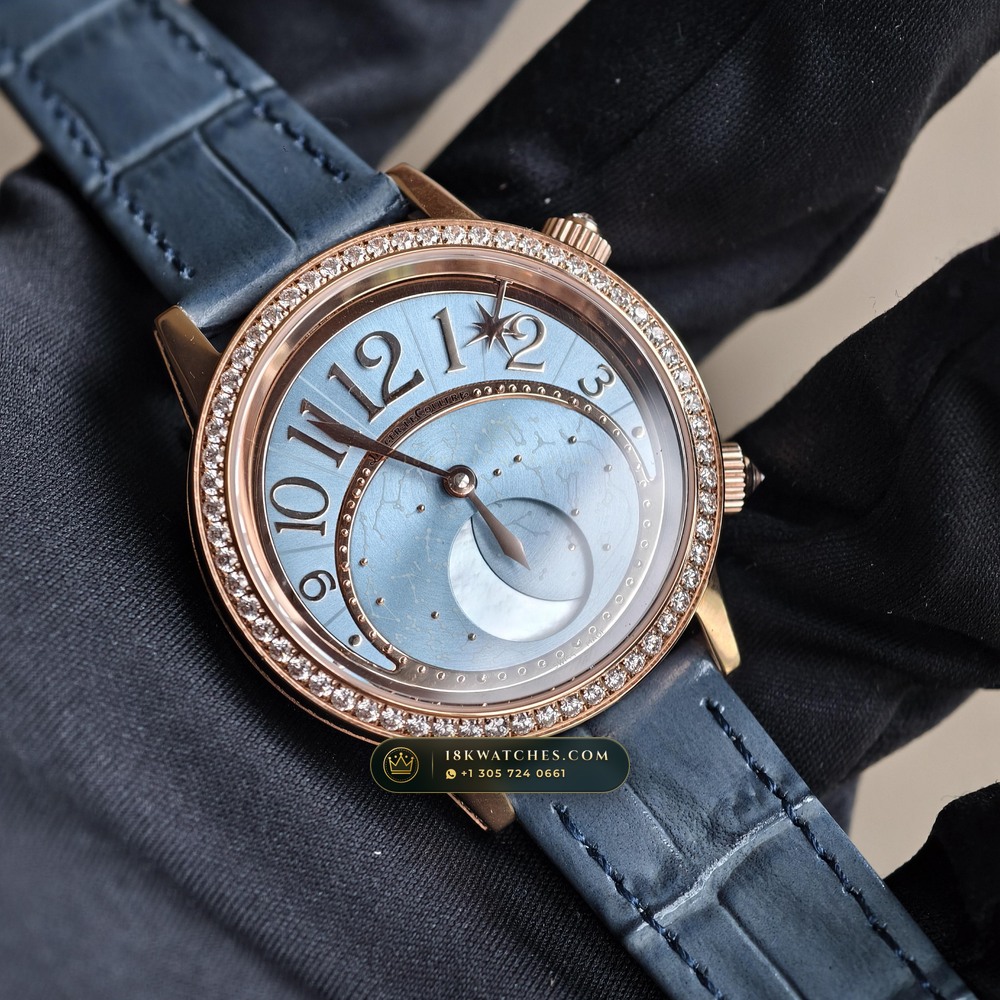 Jaeger-LeCoultre Rendez-Vous Night & Day 36mm Diamond Bezel 18K Rose Gold Ref. Q3522480 — Studio Gallery Plate II in 18K Rose Gold Au750 (68.9g Verified Mass, Jaeger-LeCoultre Manufacture Cal. 925 / Cal. 899)