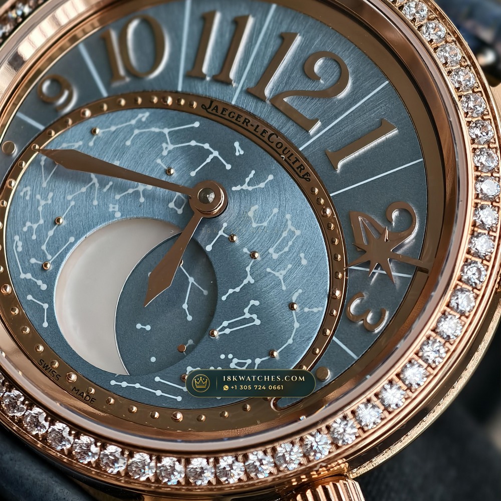 Jaeger-LeCoultre Rendez-Vous Night & Day 36mm Diamond Bezel 18K Rose Gold Ref. Q3522480 — Studio Gallery Plate V in 18K Rose Gold Au750 (68.9g Verified Mass, Jaeger-LeCoultre Manufacture Cal. 925 / Cal. 899)