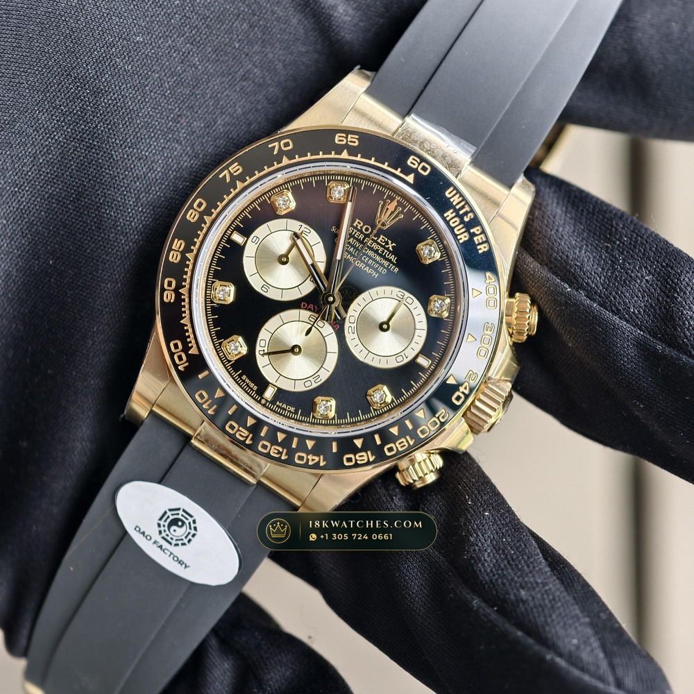 Rolex Cosmograph Daytona 18K Yellow Gold Ref. 116518LN — Studio Gallery Plate III in 18K Yellow Gold Au750 (160.3g Verified Mass, Rolex Manufacture Cal. 4130 - 72h Power Reserve)