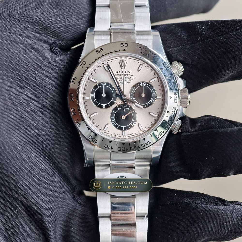 Rolex Cosmograph Daytona 18K White Gold Deep Crystal Optics Ref. 126509
