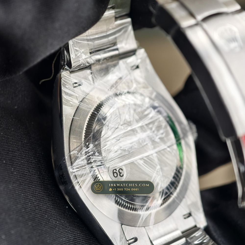 Rolex Oyster Perpetual 41 Celebration Turquoise Motif Dial Ref. 124300 — Studio Gallery Plate VI in 904L Stainless Steel Custom Architecture (136.2g Verified Mass, Rolex Manufacture Cal. 3230 - 70h Power Reserve)