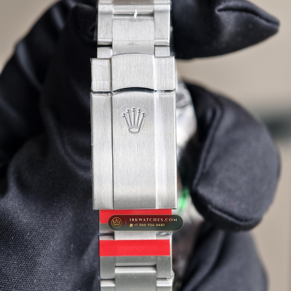 Rolex Oyster Perpetual 41 Celebration Turquoise Motif Dial Ref. 124300 — Studio Gallery Plate VII in 904L Stainless Steel Custom Architecture (136.2g Verified Mass, Rolex Manufacture Cal. 3230 - 70h Power Reserve)